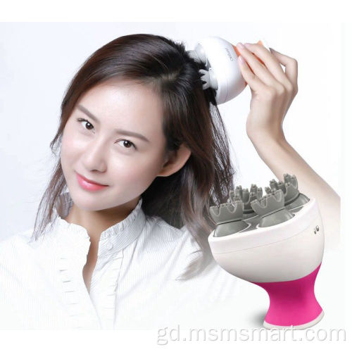 Kneading agus vibrating mass scalp head massager